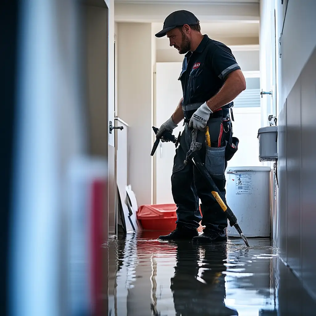 Plombier à Nice intervenant pour une inondation d'urgence